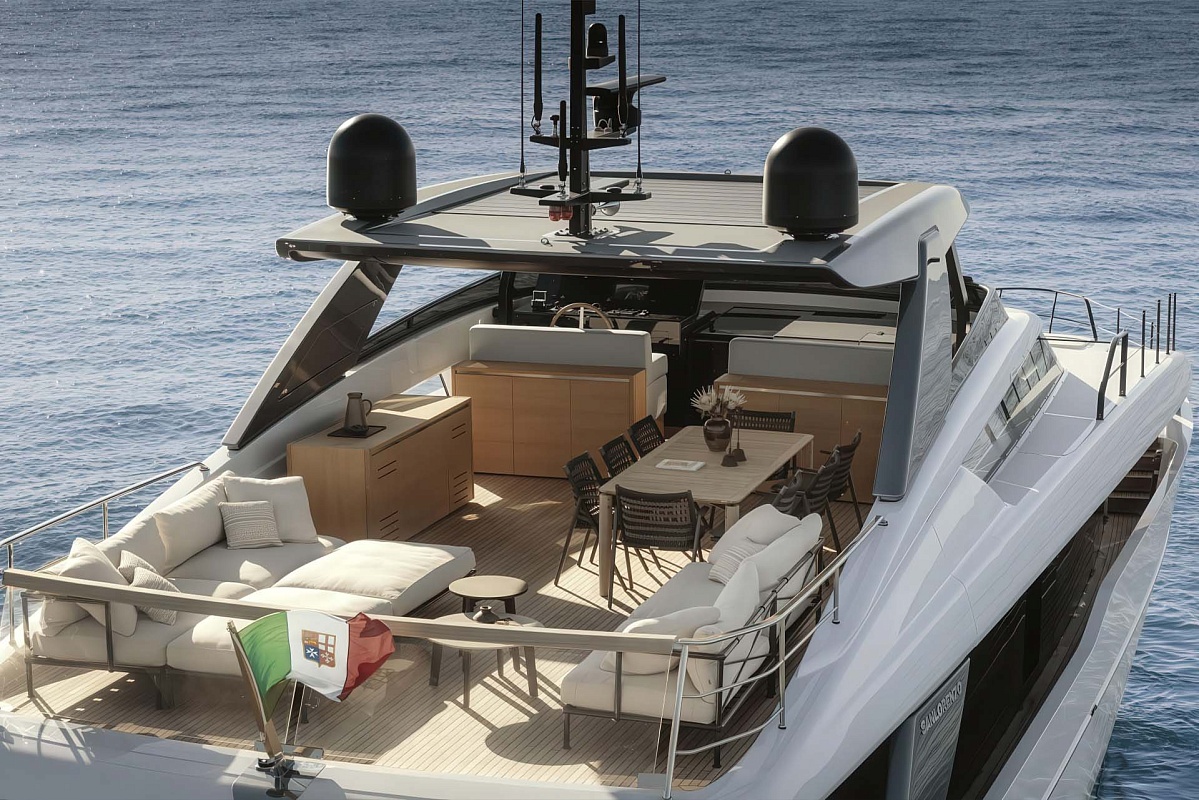 Аренда мега яхты Sanlorenzo SL86A ALMA BLU в Италии и Сардинии